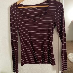 long sleeve purple top